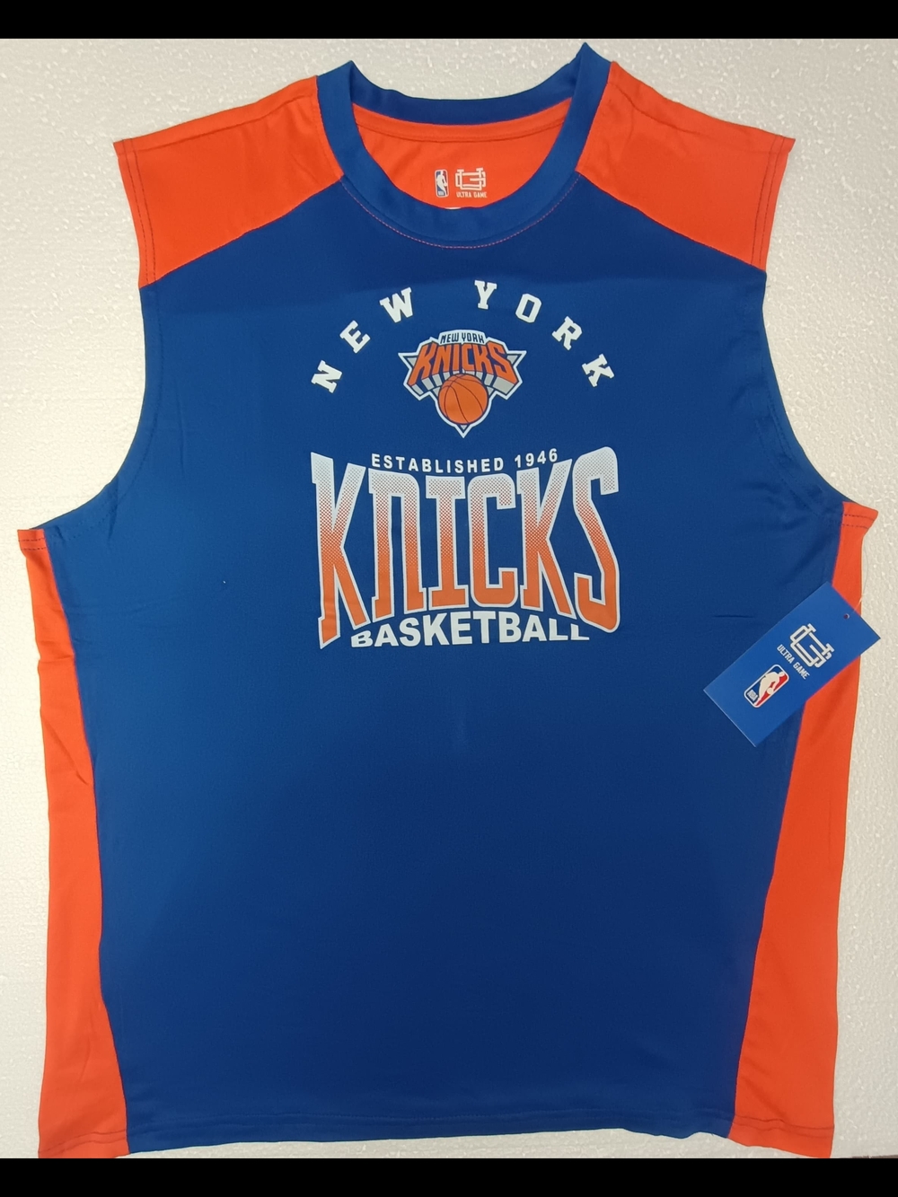 New York Knicks Tank Top XL  NBA Ultra Game Sleeveless Basketball Shirt NWT